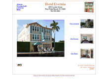 Tablet Screenshot of hotelevernia.com